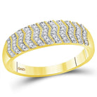 Eternal Love 10kt Yellow Gold His Hers Round Diamond Cluster Wedding Set - Splendid Jewellery