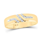 Eternal Love 10kt Yellow Gold His Hers Round Diamond Cluster Wedding Set Side view from the 10Kt Yellow Gold His Hers Round Diamond Cluster Matching Wedding Set 1 3 Cttwpin61342 collection by Splendid Jewellery