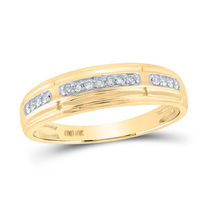 Eternal Love 10kt Yellow Gold His Hers Round Diamond Cluster Wedding Set - Splendid Jewellery