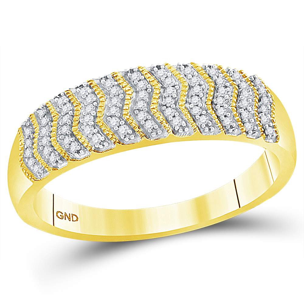 Eternal Love 10kt Yellow Gold His Hers Round Diamond Cluster Wedding Set - Splendid Jewellery