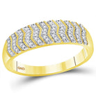 Eternal Love 10kt Yellow Gold His Hers Round Diamond Cluster Wedding Set - Splendid Jewellery