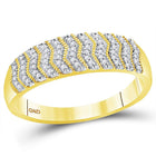 Eternal Love 10kt Yellow Gold His Hers Round Diamond Cluster Wedding Set - Splendid Jewellery