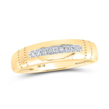 Load image into Gallery viewer, Eternal Love 10kt Yellow Gold His Hers Round Diamond Cluster Wedding Set - Splendid Jewellery