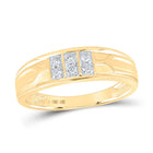 Eternal Love 10kt Yellow Gold His Hers Round Diamond Square Matching Wedding Set 1/2 Cttw Side view from the 10Kt Yellow Gold His Hers Round Diamond Square Matching Wedding Set 1 2 Cttwpin214426 collection by Splendid Jewellery