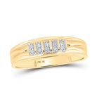 Eternal Love 10kt Yellow Gold His Hers Round Diamond Square Matching Wedding Set 1/3 Cttw - Splendid Jewellery