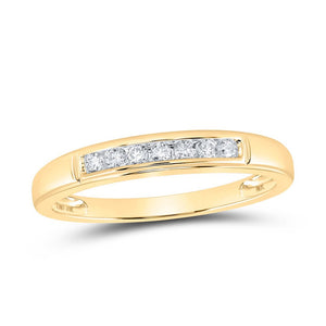 Eternal Love 10kt Yellow Gold His Hers Round Diamond Square Matching Wedding Set 3/4 Cttw - Splendid Jewellery