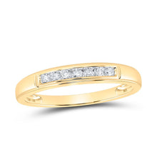 Load image into Gallery viewer, Eternal Love 10kt Yellow Gold His Hers Round Diamond Square Matching Wedding Set 3/4 Cttw - Splendid Jewellery