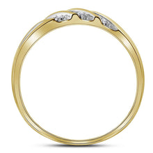 Load image into Gallery viewer, Eternal Love 10kt Yellow Gold His Hers Round Diamond Square Wedding Set - Splendid Jewellery