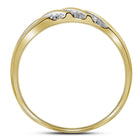 Eternal Love 10kt Yellow Gold His Hers Round Diamond Square Wedding Set Top view from the 10Kt Yellow Gold His Hers Round Diamond Square Matching Wedding Set 1 3 Cttwpin88347 collection by Splendid Jewellery