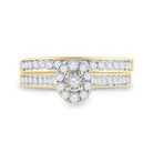 Eternal Love 10kt Yellow Gold Round Diamond Bridal Wedding Ring Band Set 1/2 Cttw - Splendid Jewellery