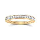 Eternal Love 10kt Yellow Gold Round Diamond Bridal Wedding Ring Band Set 1/2 Cttw product Top View from Splendid Jewellery