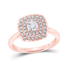 Eternal Love 14kt Rose Gold Round Diamond Solitaire Bridal Wedding Engagement Ring - Splendid Jewellery