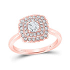 Eternal Love 14kt Rose Gold Round Diamond Solitaire Bridal Wedding Engagement Ring - Splendid Jewellery