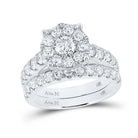 Eternal Love 14kt White Gold Diamond Bridal Wedding Ring Band Set - Splendid Jewellery