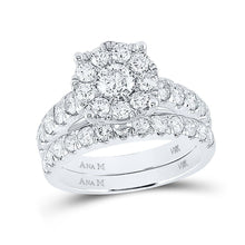Load image into Gallery viewer, Eternal Love 14kt White Gold Diamond Bridal Wedding Ring Band Set - Splendid Jewellery