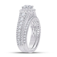 Load image into Gallery viewer, Eternal Love 14kt White Gold Diamond Bridal Wedding Ring Set - Second Side View