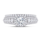 Eternal Love 14kt White Gold Diamond Bridal Wedding Ring Set - Splendid Jewellery