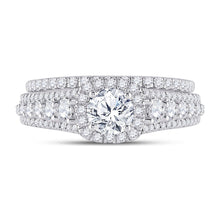 Load image into Gallery viewer, Eternal Love 14kt White Gold Diamond Bridal Wedding Ring Set - Splendid Jewellery