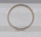 Eternal Love 14kt White Gold Diamond Bridal Wedding Ring Set - Top View