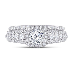 Eternal Love 14kt White Gold Diamond Bridal Wedding Ring Set - Splendid Jewellery