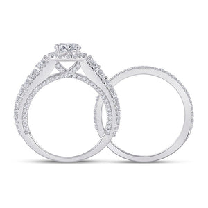 Eternal Love 14kt White Gold Diamond Bridal Wedding Ring Set - Splendid Jewellery