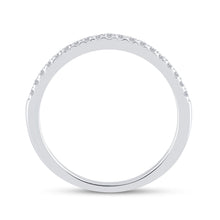 Load image into Gallery viewer, Eternal Love 14kt White Gold Diamond Halo Bridal Wedding Ring Band Set - Side View