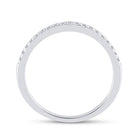 Eternal Love 14kt White Gold Diamond Halo Bridal Wedding Ring Band Set - Side View