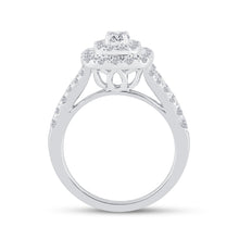 Load image into Gallery viewer, Eternal Love 14kt White Gold Diamond Halo Bridal Wedding Ring Band Set - Splendid Jewellery