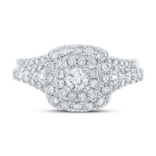 Load image into Gallery viewer, Eternal Love 14kt White Gold Diamond Halo Bridal Wedding Ring Set - Splendid Jewellery