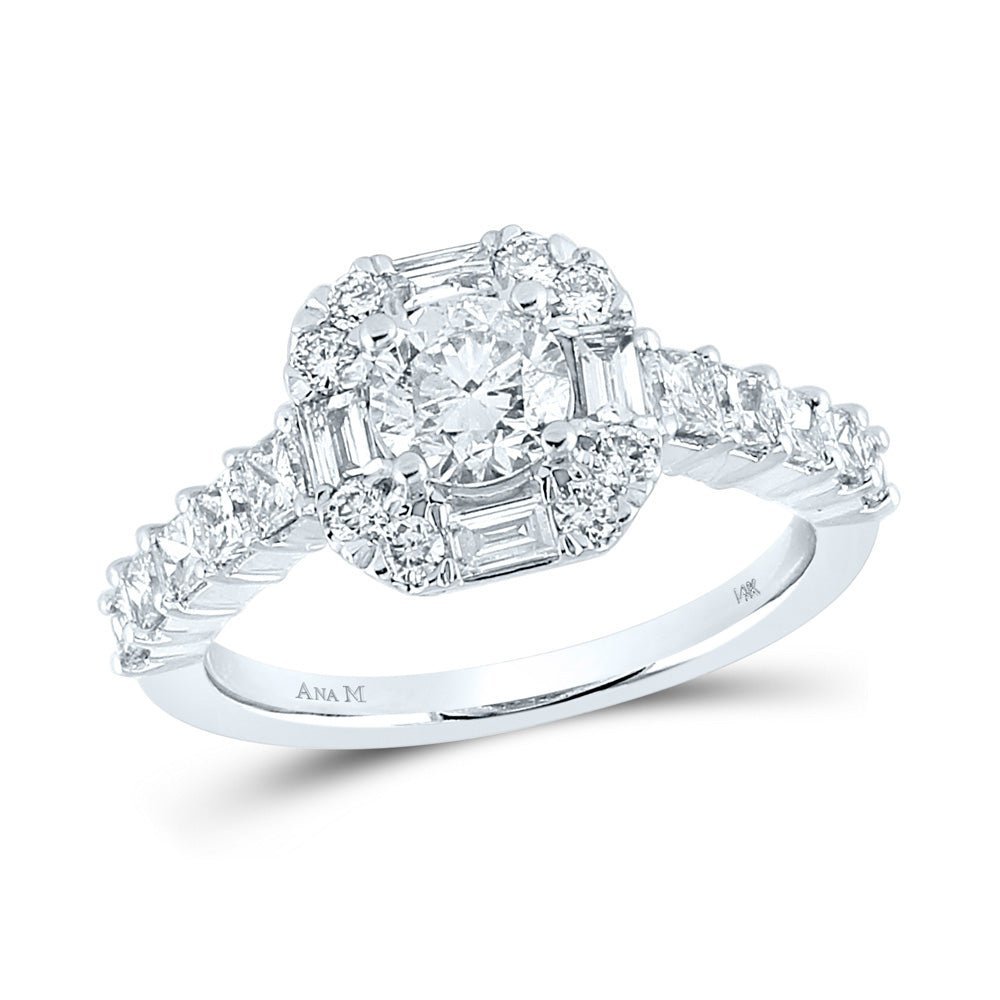 Eternal Love 14kt White Gold Diamond Solitaire Bridal Wedding Ring - Splendid Jewellery