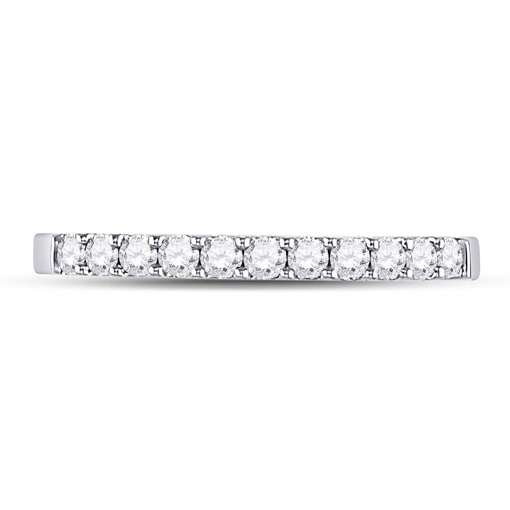 Eternal Love 14kt White Gold Diamond Wedding Band - Splendid Jewellery