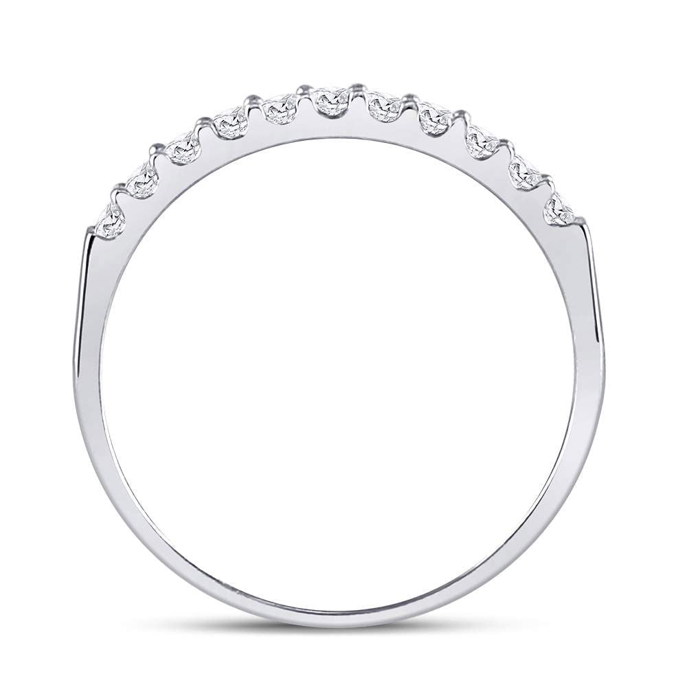 Eternal Love 14kt White Gold Diamond Wedding Band - Splendid Jewellery
