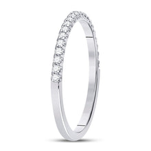 Load image into Gallery viewer, Eternal Love 14kt White Gold Diamond Wedding Band - Side View