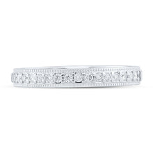 Load image into Gallery viewer, Eternal Love 14kt White Gold Diamond Wedding Band - Front View
