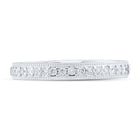 Eternal Love 14kt White Gold Diamond Wedding Band - Front View