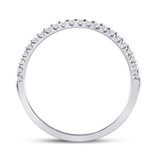 Load image into Gallery viewer, Eternal Love 14kt White Gold Diamond Wedding Band - Top View