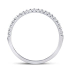 Eternal Love 14kt White Gold Diamond Wedding Band - Top View