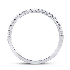 Eternal Love 14kt White Gold Diamond Wedding Band - Top View