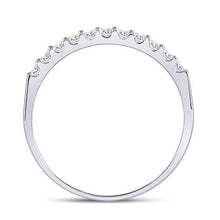 Load image into Gallery viewer, Eternal Love 14kt White Gold Diamond Wedding Band - Side View