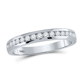 Eternal Love 14kt White Gold Diamond Wedding Band - Splendid Jewellery