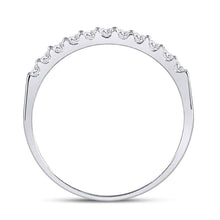 Load image into Gallery viewer, Eternal Love 14kt White Gold Diamond Wedding Band - Second Side View