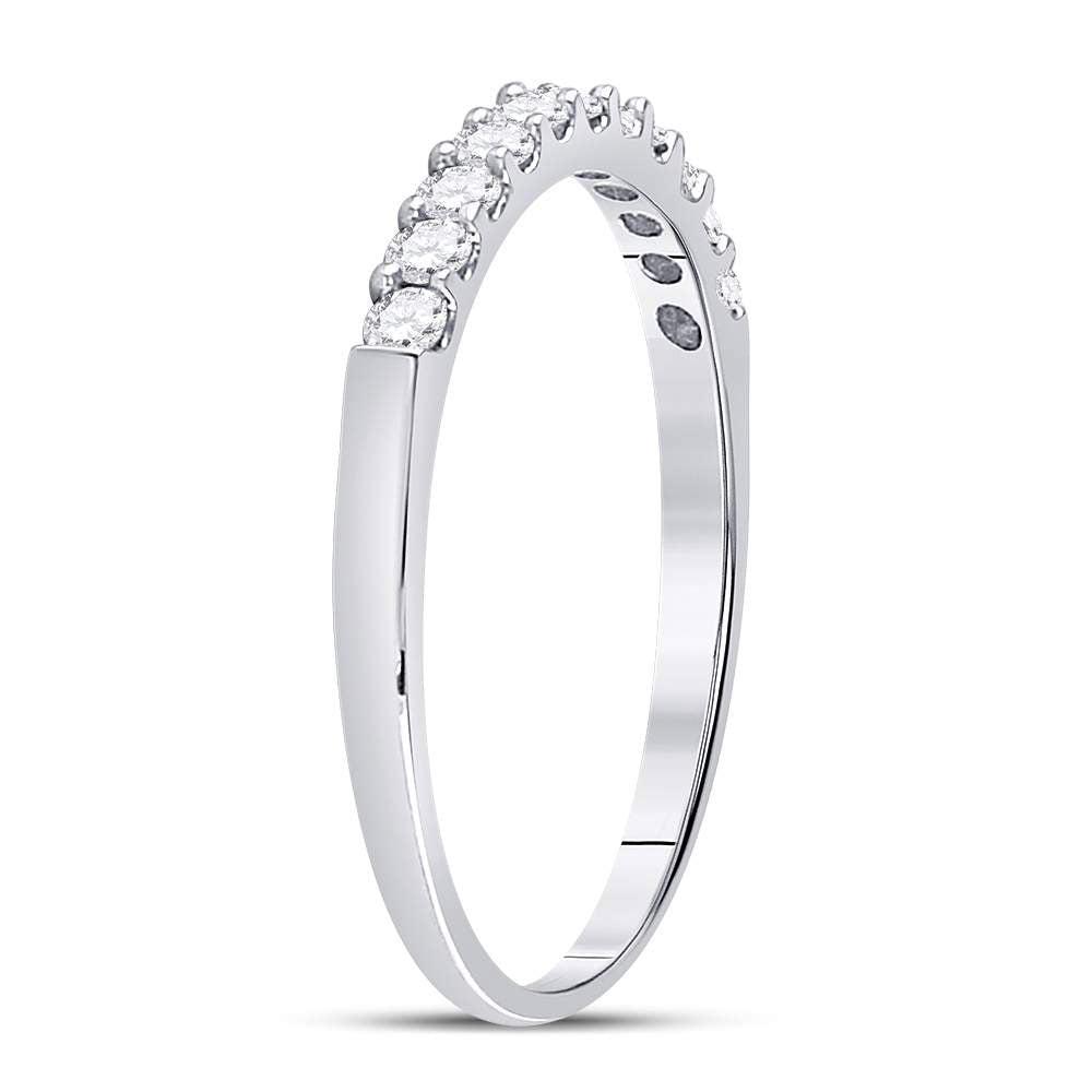 Eternal Love 14kt White Gold Diamond Wedding Band - Splendid Jewellery