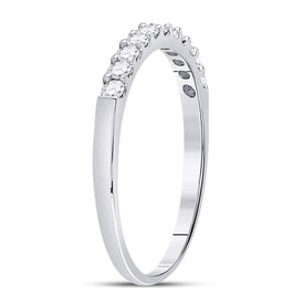 Eternal Love 14kt White Gold Diamond Wedding Band - Splendid Jewellery