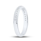 Eternal Love 14kt White Gold Diamond Wedding Band - Second Side View
