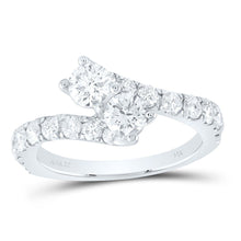 Load image into Gallery viewer, Eternal Love 14kt White Gold Diamond Wedding Ring Band Set - Splendid Jewellery