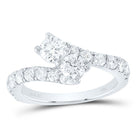 Eternal Love 14kt White Gold Diamond Wedding Ring Band Set - Splendid Jewellery