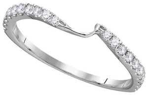 Eternal Love 14kt White Gold Diamond Wedding Ring Band Set - Splendid Jewellery