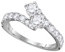 Load image into Gallery viewer, Eternal Love 14kt White Gold Diamond Wedding Ring Band Set - Splendid Jewellery