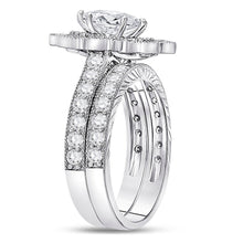 Load image into Gallery viewer, Eternal Love 14kt White Gold Marquise Diamond Bridal Wedding Ring Band Set - Second Side View