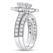 Load image into Gallery viewer, Eternal Love 14kt White Gold Marquise Diamond Bridal Wedding Ring Band Set - Splendid Jewellery